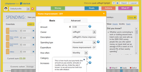 Aviva (Lifeplanner Tool)